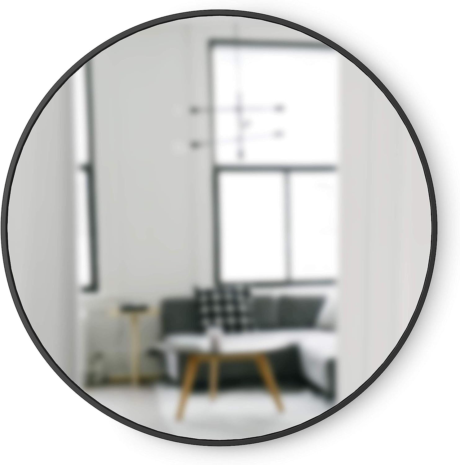Modern round Rubber Wall Mirror-1