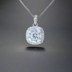 Luxe 5 Carat Moissanite 925 Sterling Silver Necklace