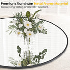Round Mirror, 32 Inch Black Bathroom Mirror, Circle Mirror with Metal Frame, Large Stylish Wall Mirror, round Mirrors for Bathroom, Entryway, Bedroom, Vanity, Hallway, Living Room-4