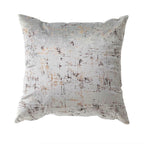 Light Grey Colour Velvet Cushion Cover with Gold Stamping-0