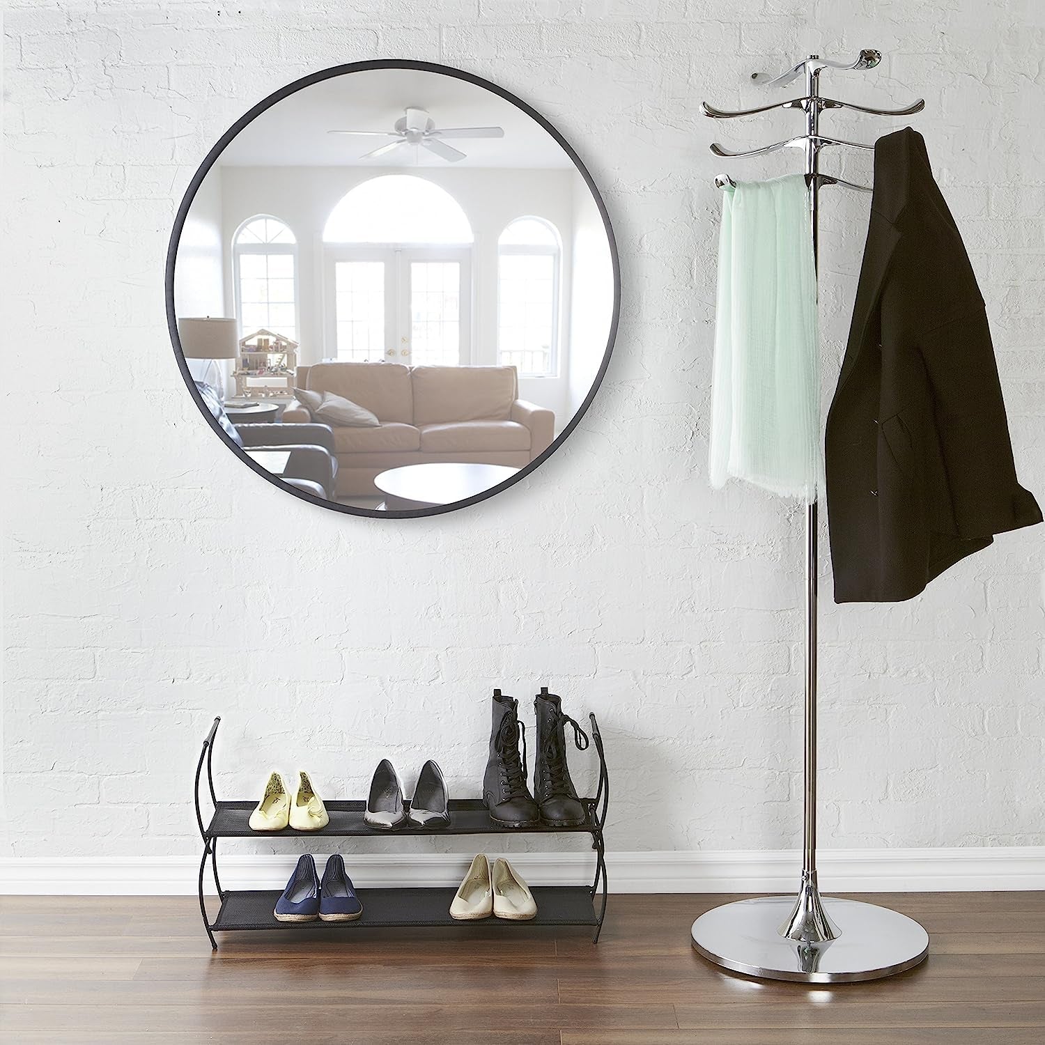 Modern round Rubber Wall Mirror-0