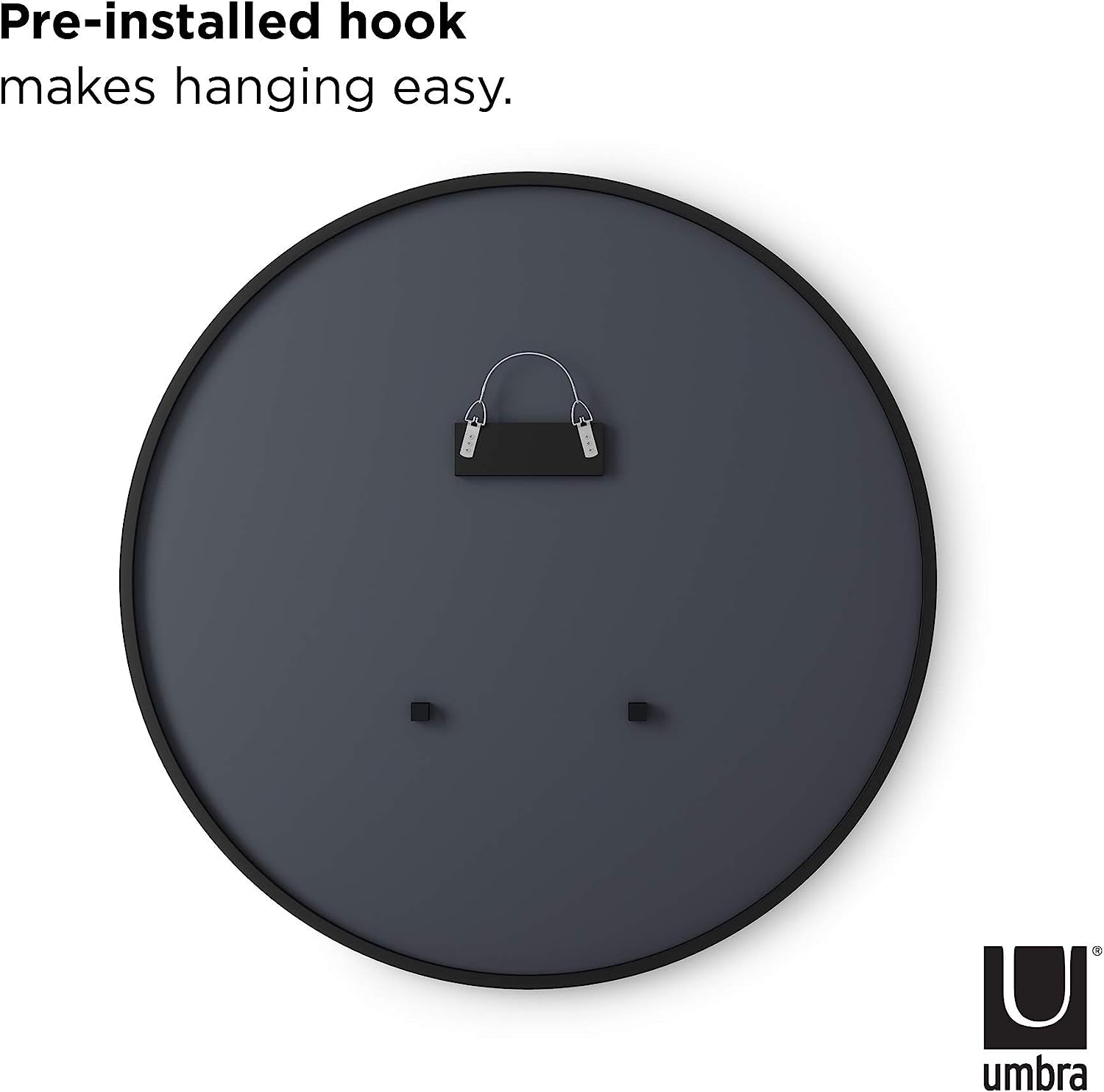 Modern round Rubber Wall Mirror-4