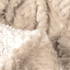 Soft Luxury Champagne Ivory Sherpa Faux Fur Throw Blanket