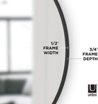 Modern round Rubber Wall Mirror-3