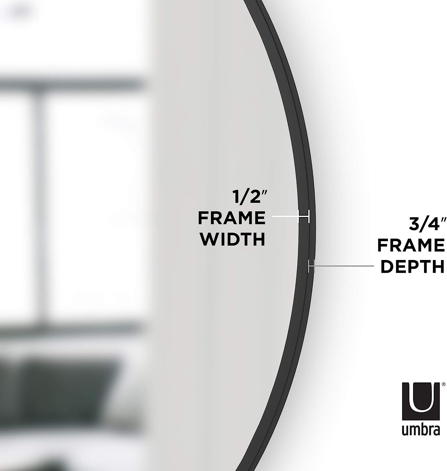 Modern round Rubber Wall Mirror-3