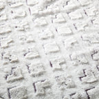 Soft Dreamy Milky White & Purple Sherpa Faux Fur Throw Blanket
