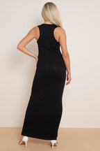 Black Racerback Maxi Dress-4