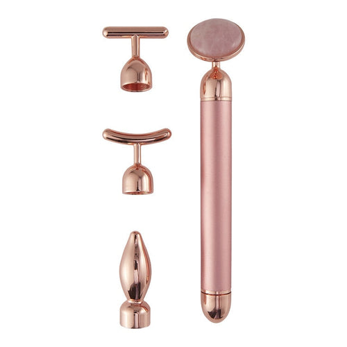 The Radiance 4-in-1 Rose Quartz Face Massager
