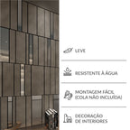 Concrete & Silver Mirror Decorative Panels-2