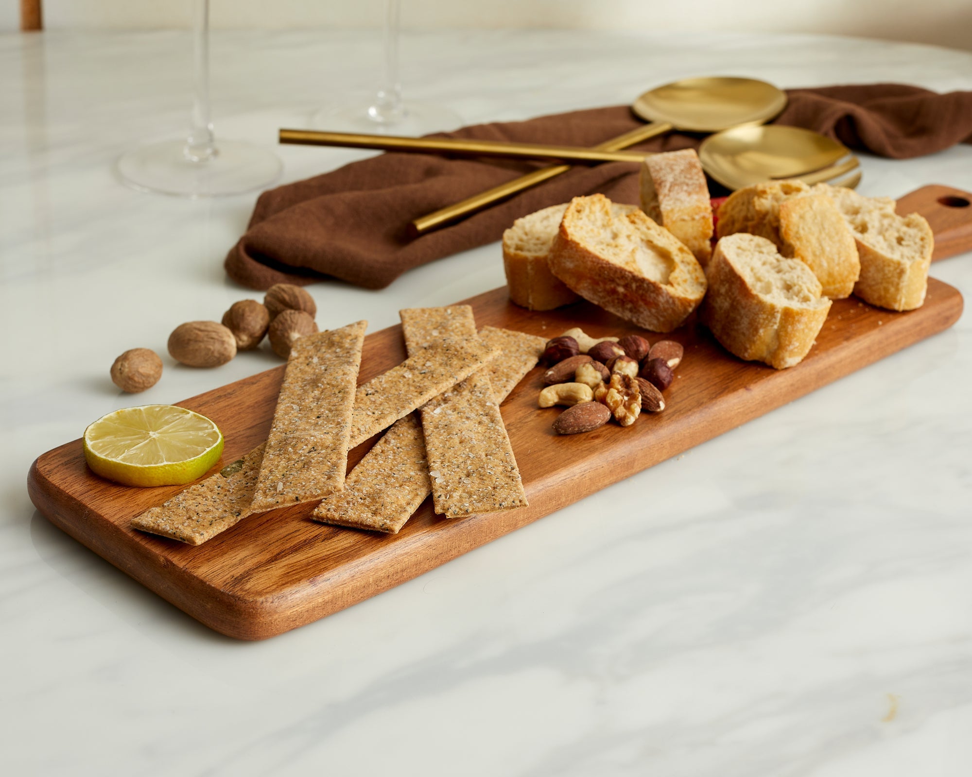 Malli Wood Serving Board with Handle-2