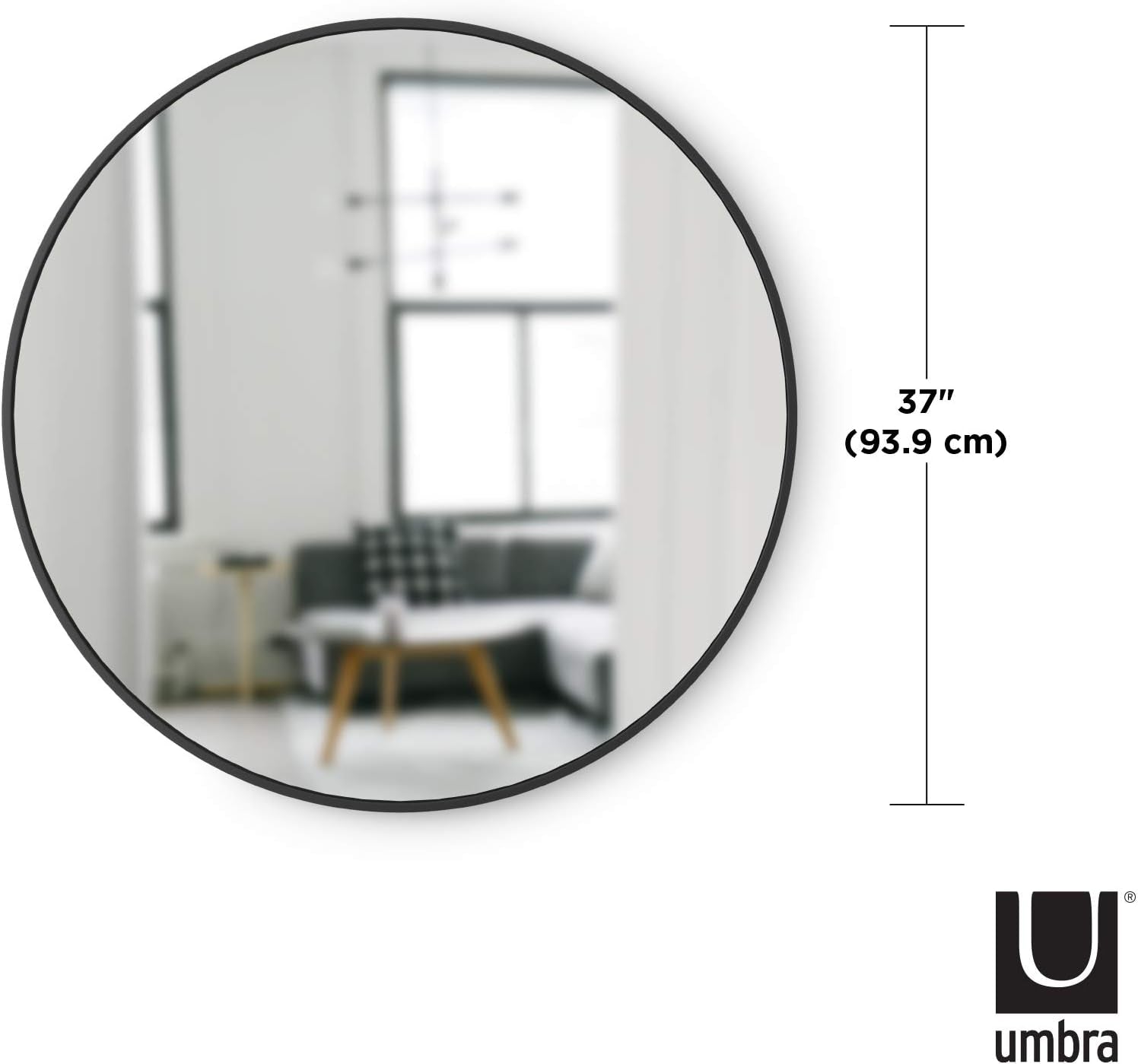 Modern round Rubber Wall Mirror-2