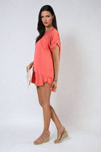 Short Sleeve Loose Top and Shorts Co-ord Set-1