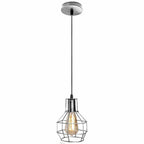 Metal Industrial Wire Cage Pendant Light ~5787-2