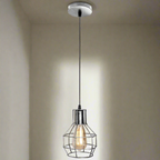 Metal Industrial Wire Cage Pendant Light ~5787-0